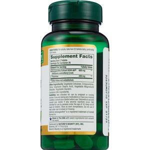 Nature's Bounty Anxiety & Stress Relief Ashwagandha KSM-66* Tablets, 50 CT