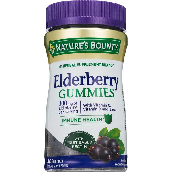 Nature's Bounty ElderberryGummies, 40 CT