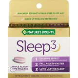 Nature's Bounty Trial Size Sleep3 Tri-Layered Tablets, 15CT, thumbnail image