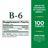 Nature's Bounty Vitamin B-6 Tablets, 100 Mg, 100 CT, thumbnail image