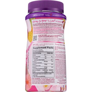 Nature's Bounty Advanced Hair, Skin and Nails Non-GMO Gummies with Biotin, 6000 MCG, 80 CT