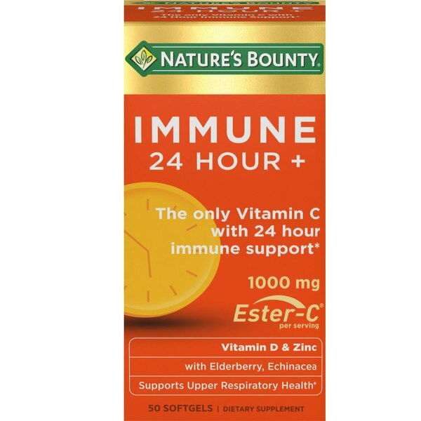 Nature's Bounty Immune 24 Hour +  1000mg Softgels, 50 CT
