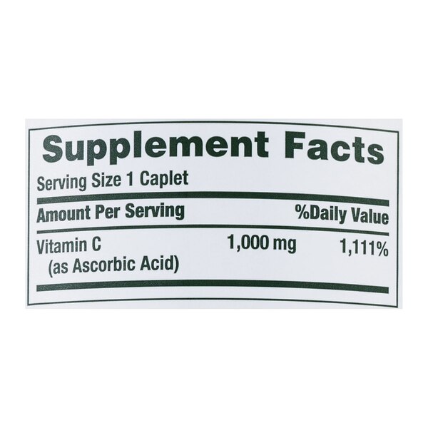 Nature's Bounty Pure Vitamin C Caplets, 1000 Mg, 300 CT
