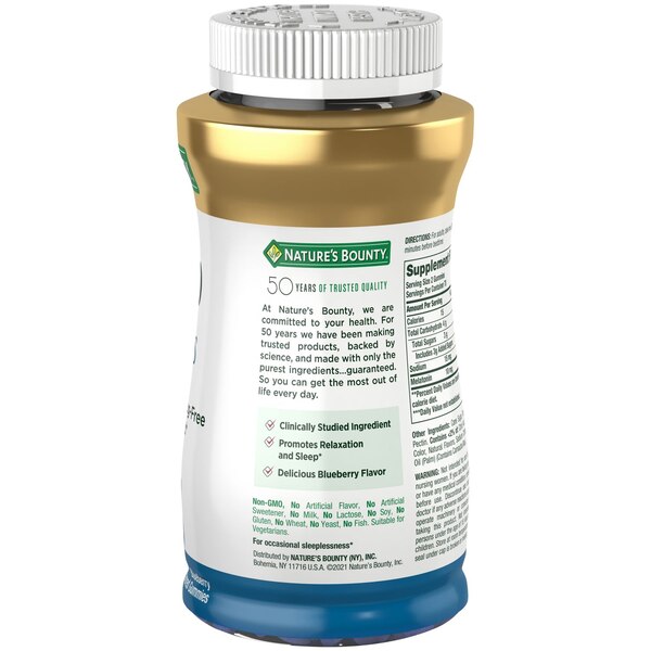 NATURE'S BOUNTY MELATONIN 10MG GUMMIES