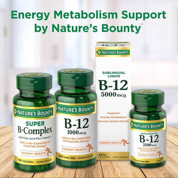 Nature's Bounty Vitamin B12 Energy Health Gummies, 160 CT