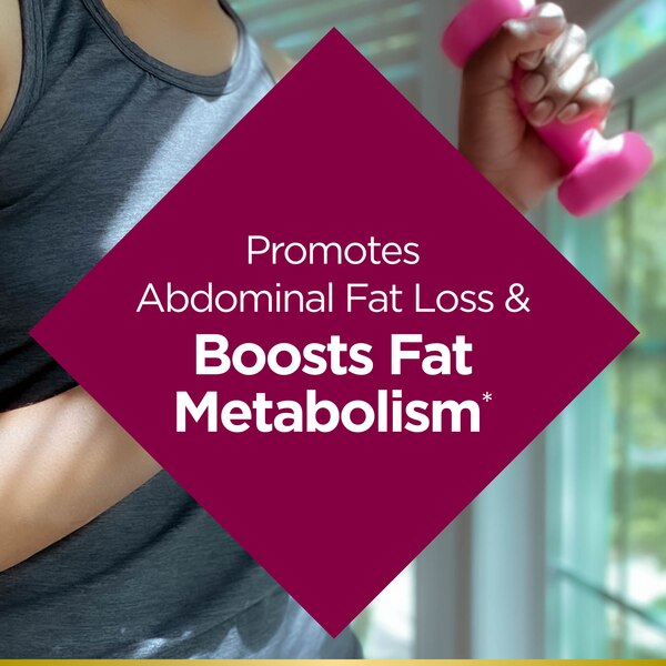 Nature's Bounty Optimal Solutions Metabolism Booster, Promotes Abdominal Fat Loss, 60 CT