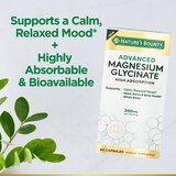 Nature's Bounty Advanced Magnesium Glycinate, 360mg, Muscle & Bone Support, 90 Capsules, thumbnail image