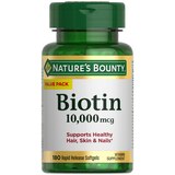 NATURE'S BOUNTY BIOTIN 10,000MCG SOFTGELS, thumbnail image