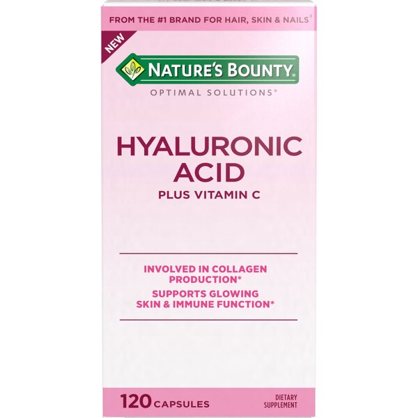 Nature's Bounty Optimal Solution Hyaluronic Acid Capsules, 120 CT