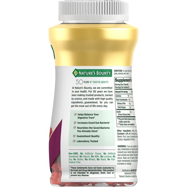 Nature's Bounty Fiber Gummy, 90 CT