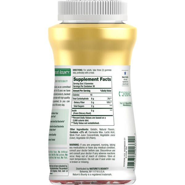 Nature's Bounty Fiber Gummy, 90 CT