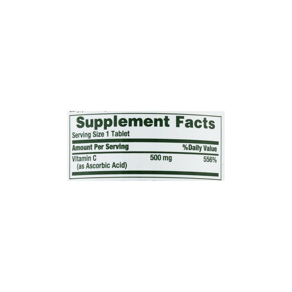 Nature's Bounty Pure Vitamin C Tablets 500mg, 100CT