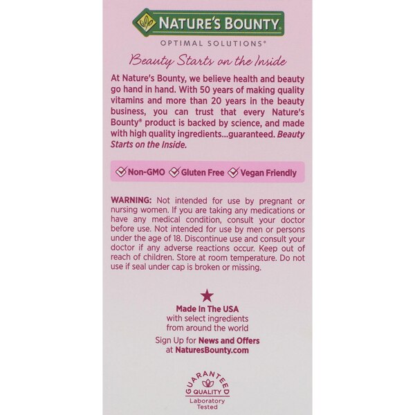 Nature's Bounty Optimal Solutions Advanced Menopause Relief Tablets, 30 CT
