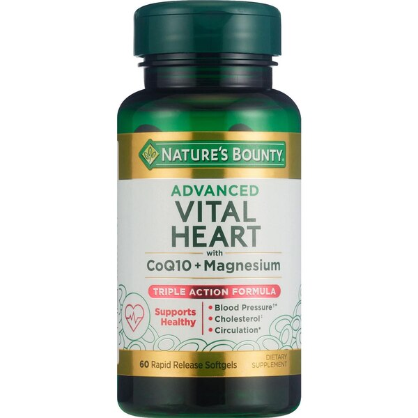 Nature's Bounty Advanced Vital Heart Softgels, 60 CT