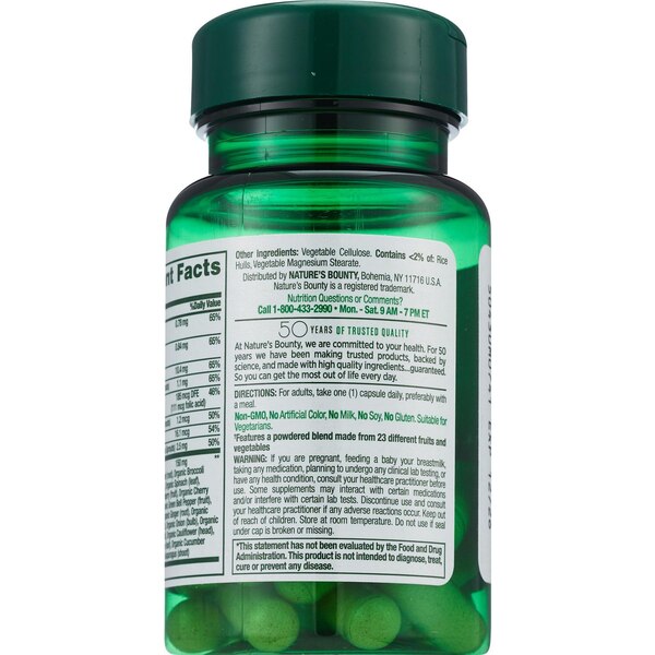 Natures Bounty Superfood Energy & Vitality Capsules, 30 CT