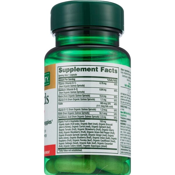 Natures Bounty Superfood Energy & Vitality Capsules, 30 CT