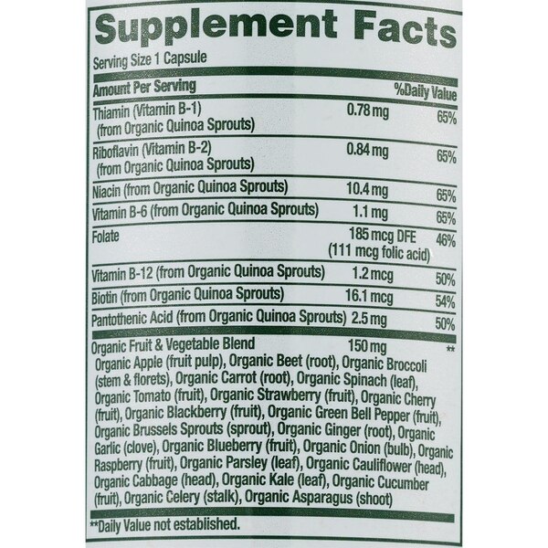 Natures Bounty Superfood Energy & Vitality Capsules, 30 CT