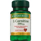 Nature's Bounty L-Carnitine Tablets 500mg, 30CT, thumbnail image