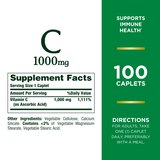 Nature's Bounty Vitamin C 1000mg Immune Health Caplets, 100 CT, thumbnail image