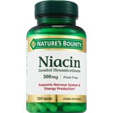 Nature's Bounty Flush Free Niacin Capsules 500mg, 120CT, thumbnail image