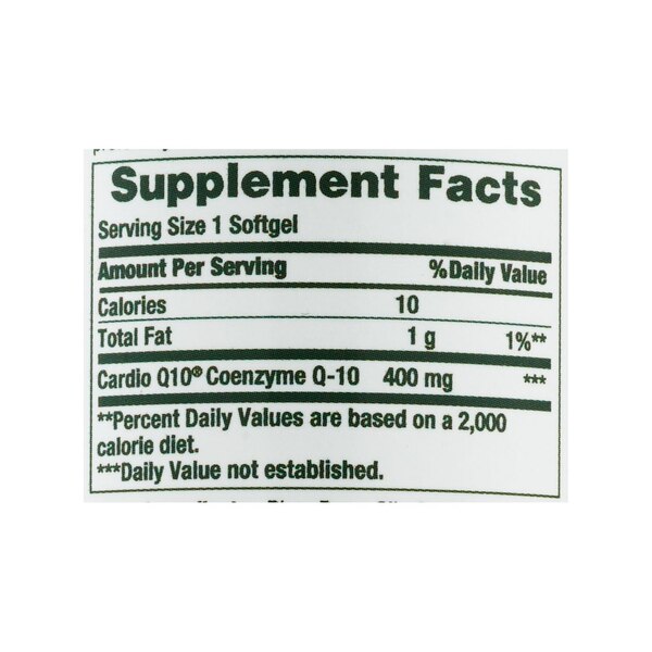 Nature's Bounty Co Q-10 Softgels 400mg, 30CT