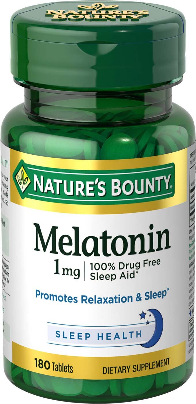 Nature's Bounty - Tabletas de melatonina, 1 mg, 180 u.