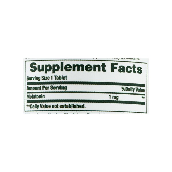 Nature's Bounty Melatonin Tablets 1mg, 180CT