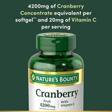 Nature's Bounty Cranberry Plus Vitamin C Softgels 4200mg, thumbnail image