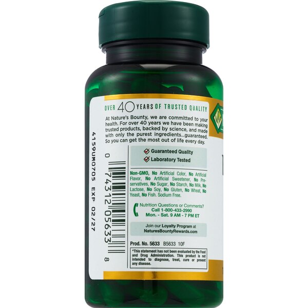 Nature's Bounty Natural Whole Herb Echinacea Capsules 400mg, 100CT