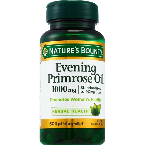 Nature's Bounty Evening Primrose Oil Softgels 1000mg, 60 CT