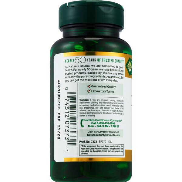 Nature's Bounty Evening Primrose Oil Softgels 1000mg, 60 CT