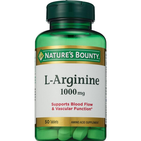 Nature's Bounty L-Arginine Amino Acid Tablets, 50 CT