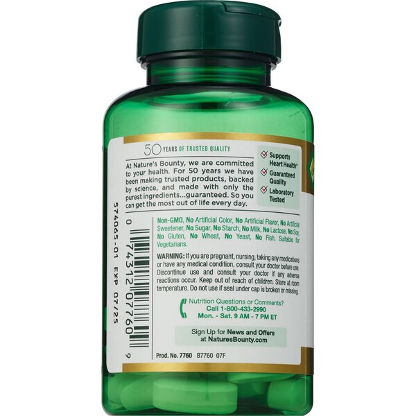 Nature's Bounty L-Arginine Amino Acid Tablets, 50 CT