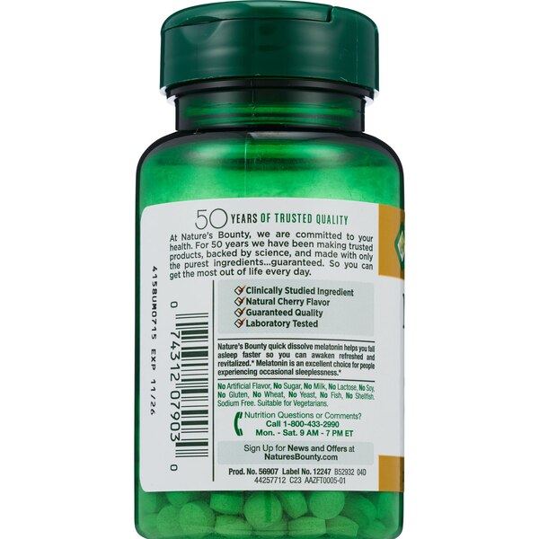 Nature's Bounty Melatonin Tablets 3mg, 240CT