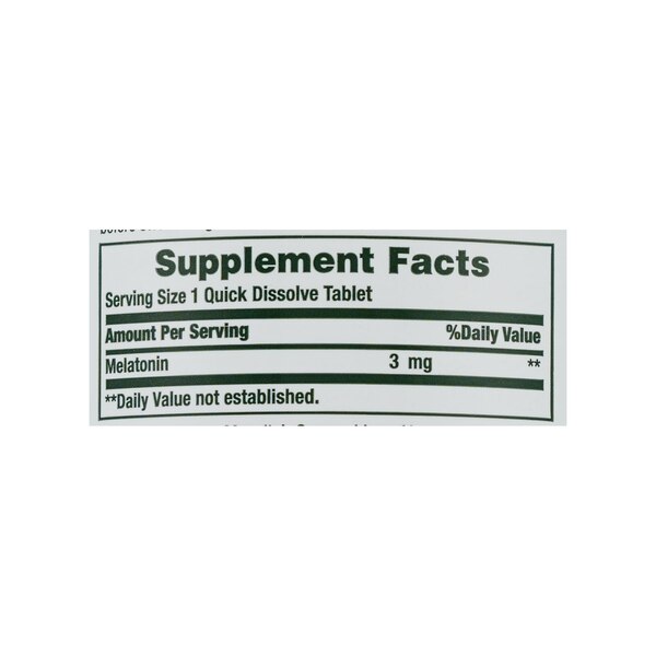 Nature's Bounty Melatonin Tablets 3mg, 240CT