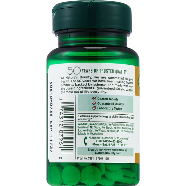 Nature's Bounty Biotin Tablets 1000mcg, 100CT