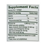 Nature's Bounty Flaxseed Oil Softgels 1200mg, 125CT, thumbnail image