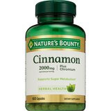 Nature's Bounty Cinnamon Plus Chromium Capsules 2000mg, 60CT, thumbnail image