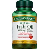 Nature's Bounty Odorless Fish Oil Softgels 1200mg, thumbnail image 1 of 5