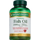 Nature's Bounty Odorless Fish Oil Softgels 2400mg, 90 CT, thumbnail image