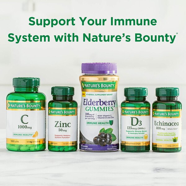 Nature's Bounty Vitamin D3, 2000 IU Immune Health Softgels, 150 CT