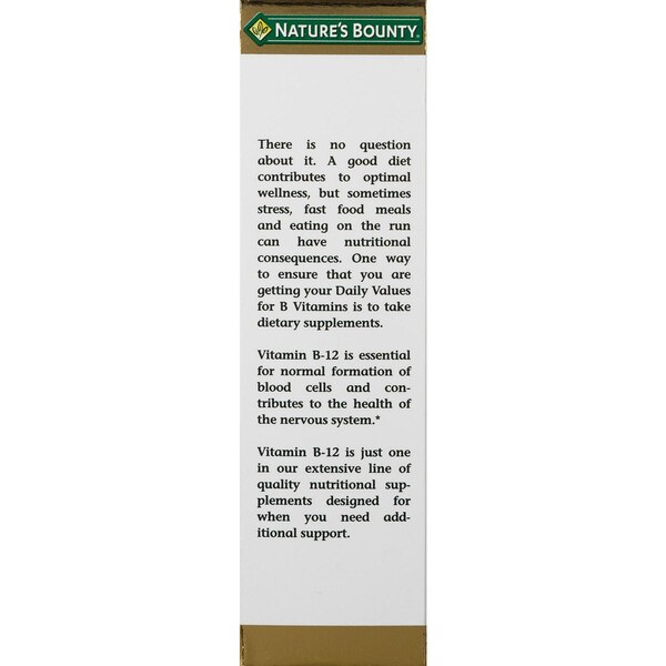 Nature's Bounty Super Strength Vitamin B-12 Sublingual Liquid 5000mcg, 2 OZ