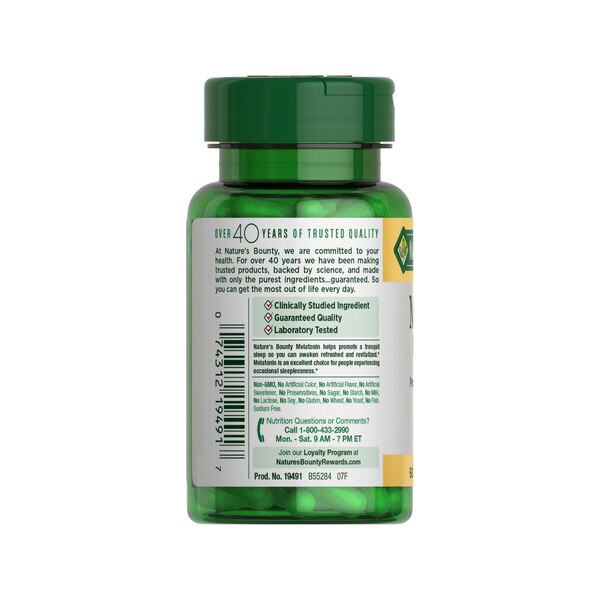 Nature's Bounty Melatonin Capsules 10mg, 60CT