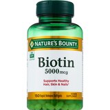 Nature's Bounty Biotin Softgels 5000mcg, thumbnail image
