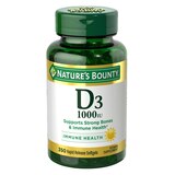Nature's Bounty Vitamin D3  Rapid Release Softgels, 25 mcg, thumbnail image