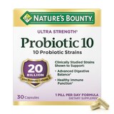 Nature's Bounty Ultra Strength Probiotic 10 Digestive Health Capsules, 30 CT, thumbnail image