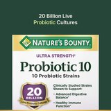 Nature's Bounty Ultra Strength Probiotic 10 Digestive Health Capsules, 30 CT, thumbnail image