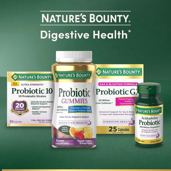 Nature's Bounty Ultra Strength Probiotic 10 Digestive Health Capsules, 30 CT