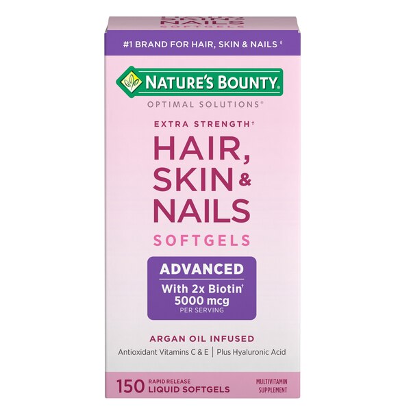 Nature's Bounty Optimal Solutions Advanced Hair, Skin & Nails Softgels, 150 CT