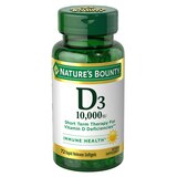 Nature's Bounty Vitamin D3 Immune Health 10,000 IU Softgels, 72 CT, thumbnail image
